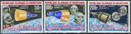 Mauritania 1966 Space Flights 3v, Mint NH, Transport - Space Exploration - Autres & Non Classés