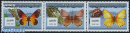 Mauritania 2000 Butterflies 3v [::], Mint NH, Nature - Butterflies - Other & Unclassified