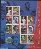 Ireland 1999 Millennium, People M/s, Mint NH, History - Performance Art - Sport - American Presidents - Gandhi - Nobel.. - Ungebraucht