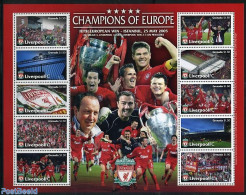 Grenada 2006 Liverpool 10v M/s, Mint NH, Sport - Football - Autres & Non Classés