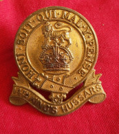 Insigne De Casquette  Des Hussards Du Roi Du 14e  Ww1 - 1914-18