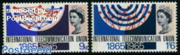 Great Britain 1965 I.T.U. Centenary 2v, Phosphor, Mint NH, Science - Various - Telecommunication - I.T.U. - Neufs