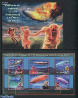 Mozambique 2012 Hindenburg Disaster 2 S/s, Mint NH, History - Transport - Fire Fighters & Prevention - Zeppelins - Dis.. - Sapeurs-Pompiers