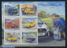 Guernsey 2013 Europa, Postal Transport 6v M/s, Mint NH, History - Transport - Europa (cept) - Post - Automobiles - Post