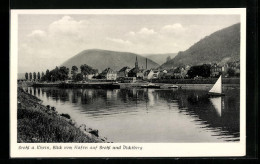 AK Brohl A. Rhein, Blick Vom Hafen Auf Brohl Und Dicktberg  - Autres & Non Classés