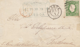 Portugal: 1879 Lisboa Nach Bordeaux - Other & Unclassified