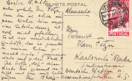 Portugal: 1937: Ansichtskarte Lisboa Nach Karlsruhe - Other & Unclassified