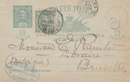 Portugal: 1901: Coimbra Nach Brüssel - Madère