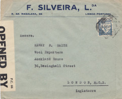 Portugal: 1939: Lisboa Nach London, Zensur - Madère