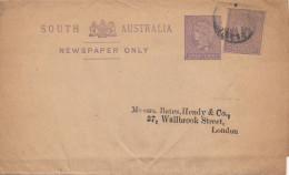 Australien: Ganzsache Newspaper To London - Autres & Non Classés