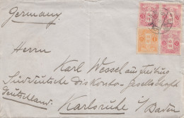 Japan 1915: Letter Manchurei /Steelworks China To Karlsruhe - Autres & Non Classés