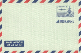 Korea Air Mail - Aerogramme- LF4, Plane - Corée Du Sud