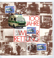 Österreich, 1981, Ersttag Mit 3 X "100 Jahre ärztl. Rettungsdienst, Wien" /MiNr.1694 Auf Broschüre (13365L) - FDC