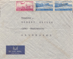 Libanon: Beyrouth 1952 Letter, Par Avion To Oberlungwitz - Lebanon