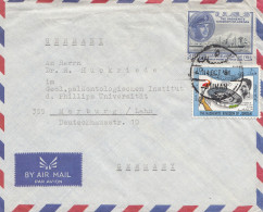 Jordan:  Amman 1964: Air Mail To Marburg - Jordanien