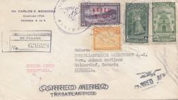 Panama 1951: Registered Air Mail To Waldershof - Panama