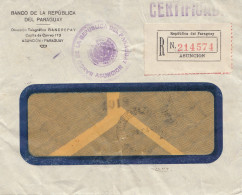 Paraguay 1938: Registered Asuncion, Banco To Milano/Italy - Paraguay