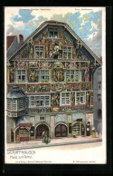 Künstler-AK C. Steinmann Nr. 2183: Schaffhausen, Haus Zum Ritter  - Autres & Non Classés