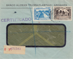 Peru 1938: Registered Letter Arequipa To Plymouth Dvon - Peru