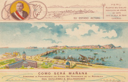 Peru 1914: Post Card Lima Como Sera Manana, To Backnang - Pérou
