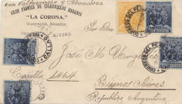 Peru 1896: Callao/Peru To Buenso Aires, Fabrication De Cigarrillos Habanos - Pérou