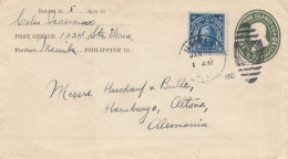 Philippines 1922: Manila To Hamburg - Philippinen