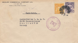 Philippines 1922: Registered Manila To Berlin - Philippinen