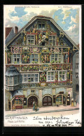 Künstler-AK C. Steinmann Nr. 2183: Schaffhausen, Haus Zum Ritter  - Autres & Non Classés