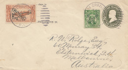 Philippines 1934: Air Mail To Australia/Melbourne - Philippinen