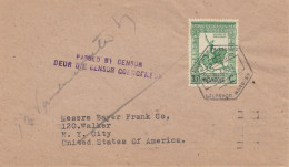 Mocambique 1944 Lourenco To New York City, Censor - Mozambico