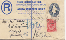 South Africa 1922: Registered Letter Capetown To Leipzig, BPA 10: Köln-Deutz - Other & Unclassified