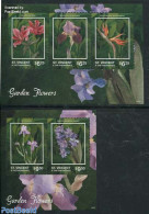 Saint Vincent 2014 Garden Flowers 2 S/s, Mint NH, Nature - Flowers & Plants - St.Vincent (1979-...)