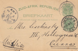 South Africa 1898: Pretoria Post Card To Wien - Other & Unclassified