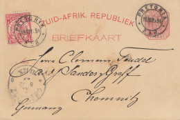 South Africa: 1894: Post Card Pretoria To Chemnitz - Other & Unclassified