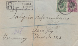 South Africa 1921: Pretoria Registered To Leipzig - Other & Unclassified