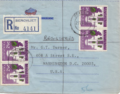 South Africa 1970: Registered Bergvliet To Washingthon - Sonstige & Ohne Zuordnung