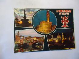 ITALY POSTCARDS FIRENZE  DI NOTTE STAMPS  FREE AND COMBINED   SHIPPING - Other & Unclassified