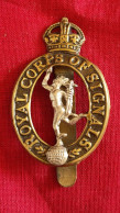 Insigne De Casquette Du Royal Corps Of Signals Ww1 Ww2 - 1914-18