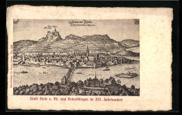 Künstler-AK Stein Am Rhein, Gesamtansicht Im XVI. Jahrhundert  - Stein Am Rhein