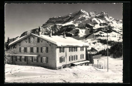 AK Engelberg, Restaurant-Pension Untertrübsee Im Winter  - Engelberg