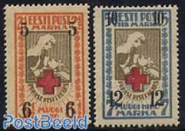 Estonia 1926 Red Cross 2v, Unused (hinged) - Estonia