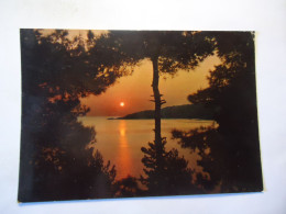 GREECE  POSTCARDS SUN SET IN SEA  ΑΝΑΤΟΛΗ   ΗΛΙΟΥ  FREE AND COMBINED   SHIPPING - Greece