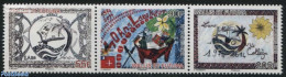 Wallis & Futuna 2015 Lano-Alofival College 3v [::], Mint NH, Science - Education - Art - Children Drawings - Other & Unclassified