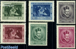 Hungary 1935 University 6v, Unused (hinged), Science - Education - Art - Paintings - Unused Stamps