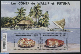 Wallis & Futuna 2016 Shells S/s, Mint NH, Nature - Sport - Transport - Shells & Crustaceans - Sailing - Ships And Boats - Maritiem Leven