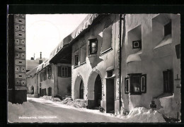 AK Pontresina, Dorfstrasse Im Winter  - Pontresina