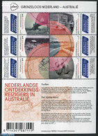 Netherlands 2016 Borderless Netherlands-Australia 6v M/s, Explorers On Border, Mint NH, History - Transport - Various .. - Unused Stamps