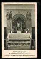 AK Pontresina, Altar Der Katholischen Kirche  - Pontresina