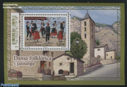 Andorra, French Post 2016 Dance, La Sardana S/s, Mint NH, Performance Art - Various - Dance & Ballet - Folklore - Unused Stamps