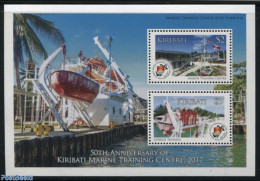 Kiribati 2017 Marine Training Center S/s, Mint NH, Science - Transport - Education - Ships And Boats - Barche